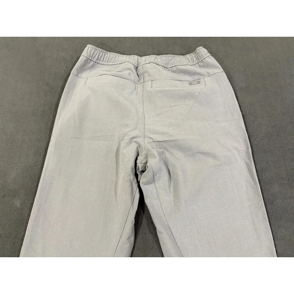 FIGS Technical Collection Jogger Scrub Pants Mens XS Gray Stretch Drawstring